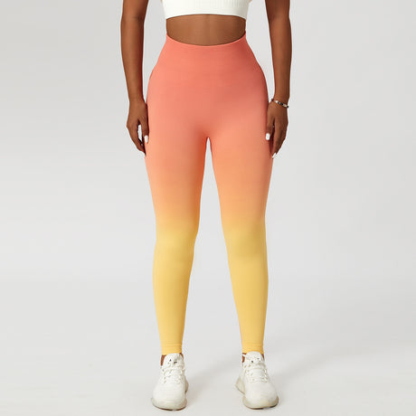 Gradient Fitness High Waist Sportswear Tight Outdoor Pants Shopway.
