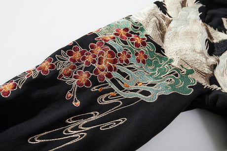 Men's Hoodie Sweater Chinese Style Full Width Embroidery Shopway.