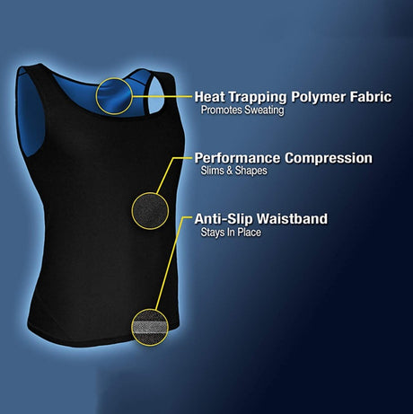 Fat Burning Abdomen Fitness Sweat Vest Running Sportswear Shopway.