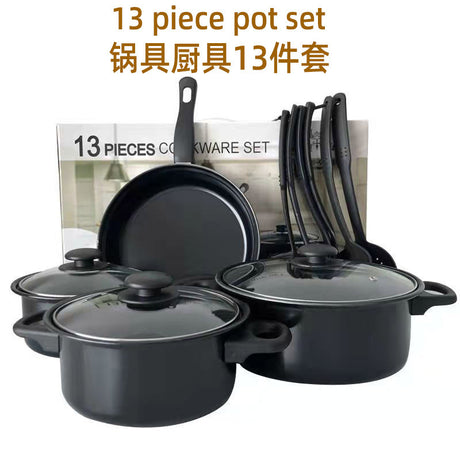 13-piece Suit Non-stick Pan Stockpot Frying Pan Shopway.