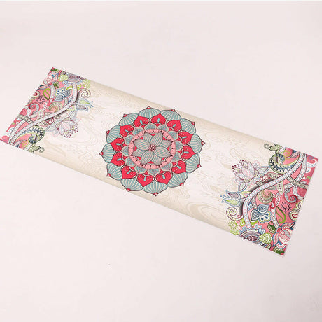 Sweat-absorbent Portable Printed Yoga Mat - Shopway