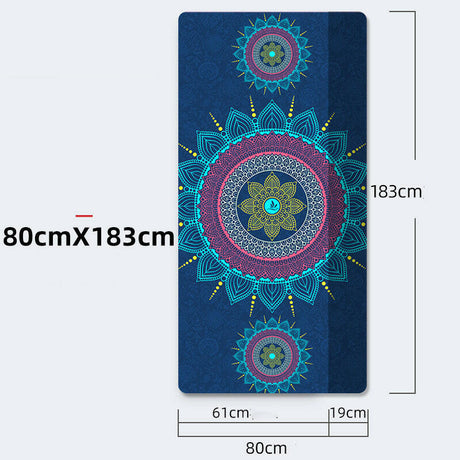 Yoga mat beginner fitness yoga rubber non-slip mat - Shopway