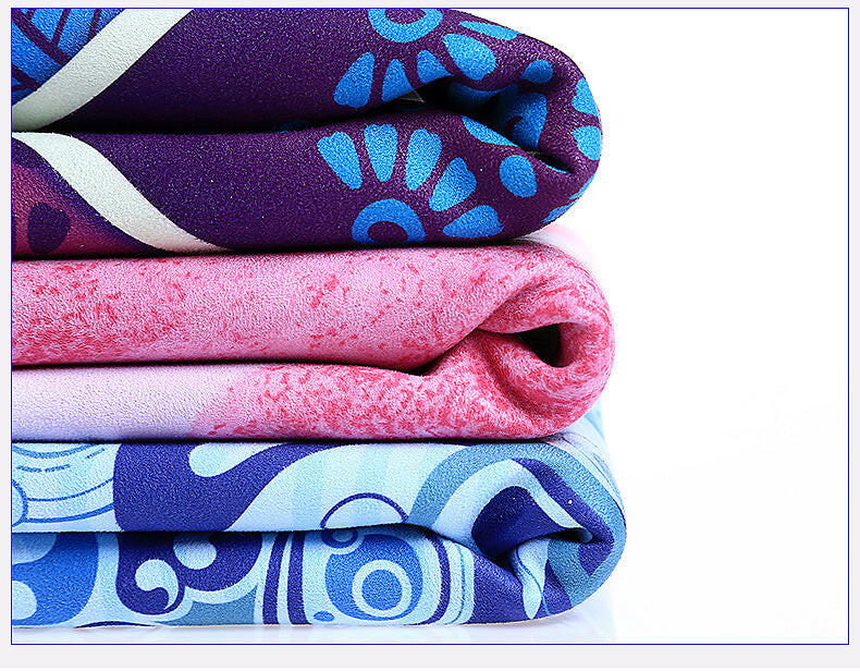 PU rubber suede yoga mat - Shopway
