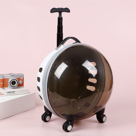 Pet Trolley Bag Cat Portable Clear Space Capsule Shopway.