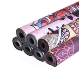 PU rubber suede yoga mat - Shopway