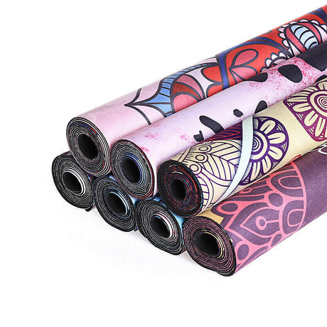 PU rubber suede yoga mat - Shopway
