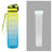 1L Tritan Water Bottle With Time Marker Bounce Cover Motivational Water Bottle Cycling Leakproof Cup For Sports Fitness Bottles - Shopway