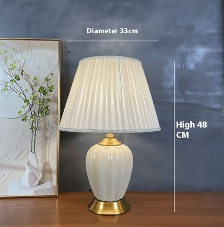 Bronze Ceramic Table Lamp Household Minimalist Decoration Bedside Lamp Shopway.