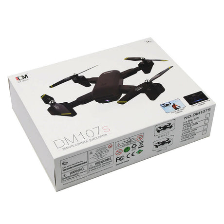 Drone Folding Dual Camera Aircraft DM107S Optical Flow Positioning 4K HD Aerial Photography Drone - Shopway