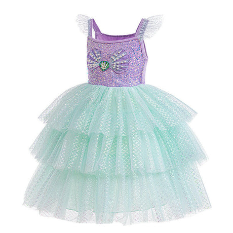 Sling Layered Mermaid Princess Kid's Dress - Shopway