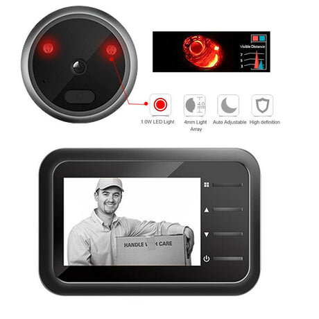 R11 Night Vision Electronic Smart  Cat Eye Doorbell Shopway.