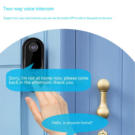 Two-Way Voice Intercom Wireless Smart WiFi Doorbell Shopway.