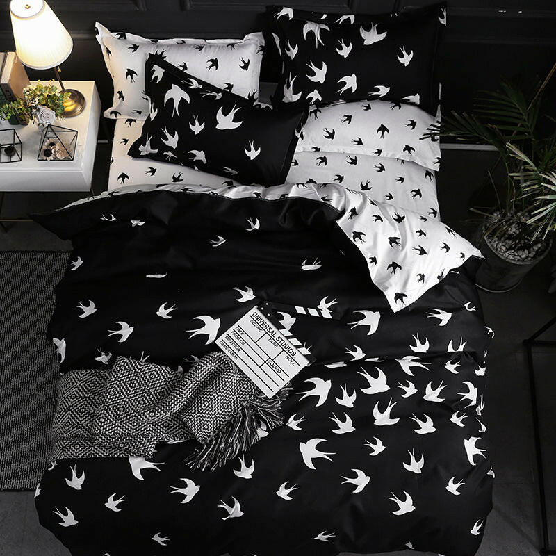 Quilt Duvet Cover 2 Pillow Cases 50x70cm Bedding Sets 3 Pcs - Shopway