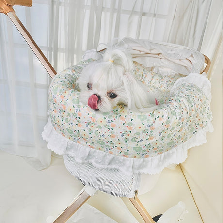 Pet Stroller Anti-dirty Towel Cushion Pillow Pure Cotton Three-piece Set For Cats And Dogs Removable And Washable Pad Shopway.