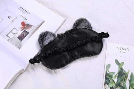 Plush Embroidery Cartoon Cat Sleeping Eye Mask Shopway.