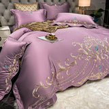 Ice Silk Quilt Sets Bed Sheets Bedding Four-piece Set - Shopway