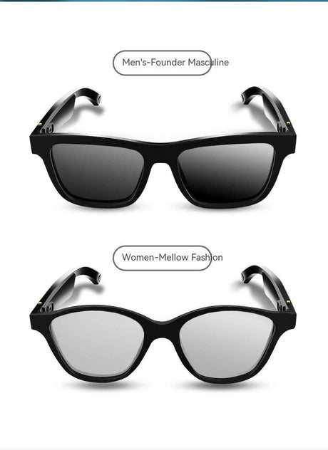 Smart Glasses Black Technology Headset Bluetooth Sunglasses - Shopway