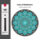 Natural Rubber Round Yoga Mat Professional - Shopway