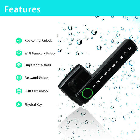 Bedroom Smart Bluetooth Graffiti Fingerprint Lock Shopway.