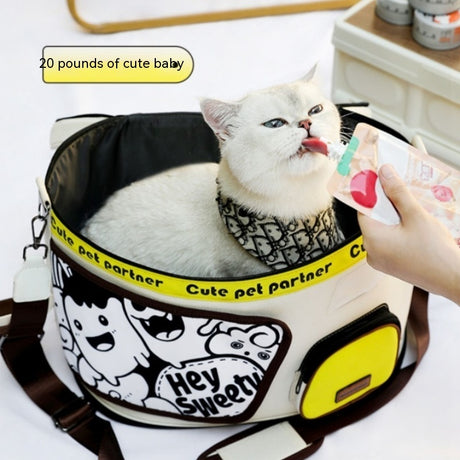 Space Capsule Cat Cage Breathable Portable Large Capacity Pet Bag Shopway.