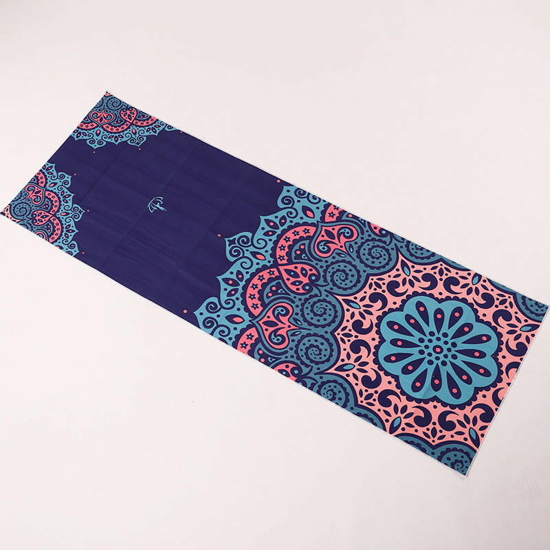 Sweat-absorbent Portable Printed Yoga Mat - Shopway