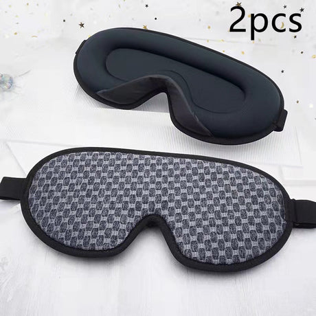 3D Sleeping Eye Mask Stereo Breathable Black Shading Eye Mask Shopway.