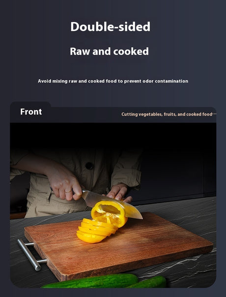 Household Double-sided Wooden Chopping Board Mildew-proof Wall-mounted Kitchen Shopway.