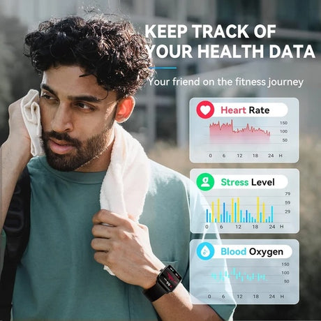 Men’s Smart Watch with Alexa Built-In – Fitness & Health Tracker with Heart Rate, SpO2, Sleep Monitor, 100 Sport Modes, Waterproof – iOS & Android Compatible Shopway.