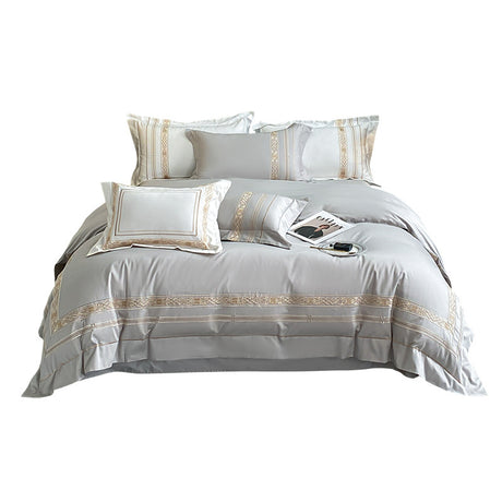 Cotton Four-piece Set Mattress Cover Embroidery Shopway.