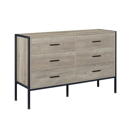 Wooden Dresser With 6 Drawers, Wooden Storage Cabinet In Bedroom Shopway.