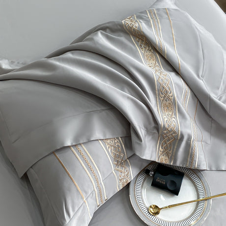 Cotton Four-piece Set Mattress Cover Embroidery Shopway.