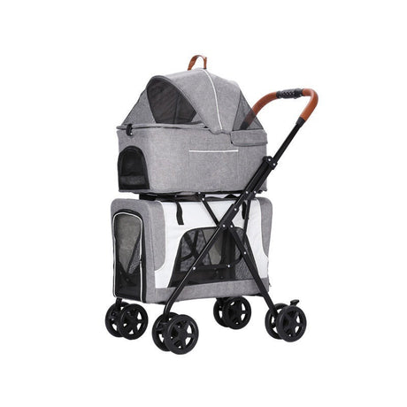 Lightweight Separated Double-layer Cabas Pet Cart Shopway.