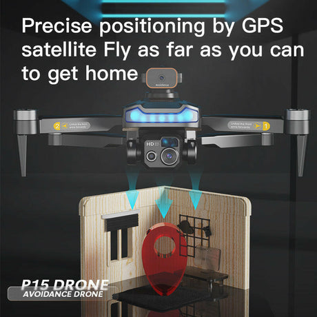 Brushless GPS Automatic Return Drone Obstacle Avoidance Folding HD Aerial Photography Remote Control Quadcopter GPS Positioning - Shopway
