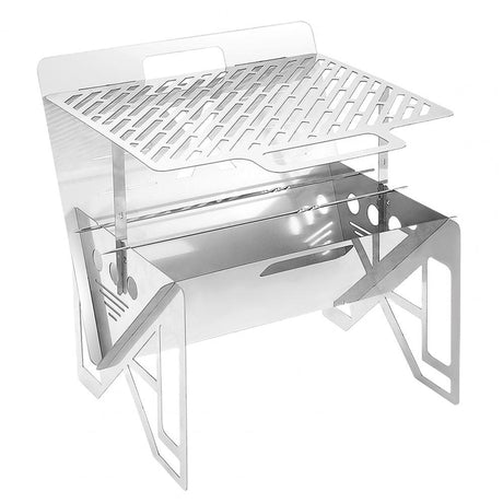 Outdoor Portable Single Grill Stainless Steel Grill Shopway.