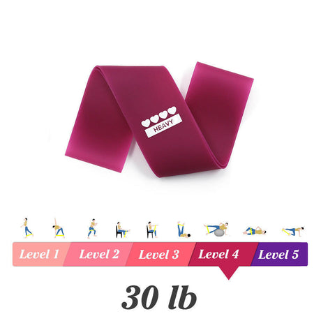 Yoga Resistance Rubber Bands Indoor Outdoor Fitness Equipment 0.35mm-1.1mm Pilates Sport Training Workout Elastic Bands - Shopway
