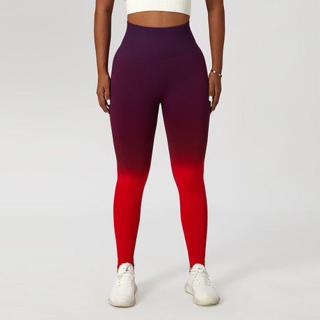 Gradient Fitness High Waist Sportswear Tight Outdoor Pants Shopway.
