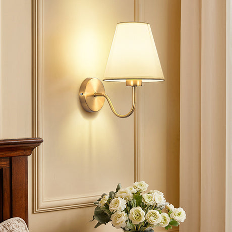American Fabric Bedroom Bedside Wall Lamp Shopway.