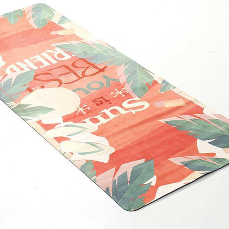 Suede folding portable non slip yoga mat - Shopway