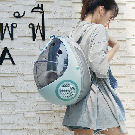 Breathable Egg Shell Capsule Cat Nest Portable Backpack Shopway.