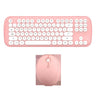 Wireless Keyboard And Mouse Set Girls Color Retro - Shopway