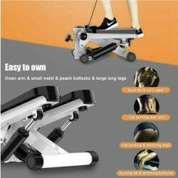 Mini Steppers For Exercise With Resistance Bands And LCD Monitor Without Battery - Shopway