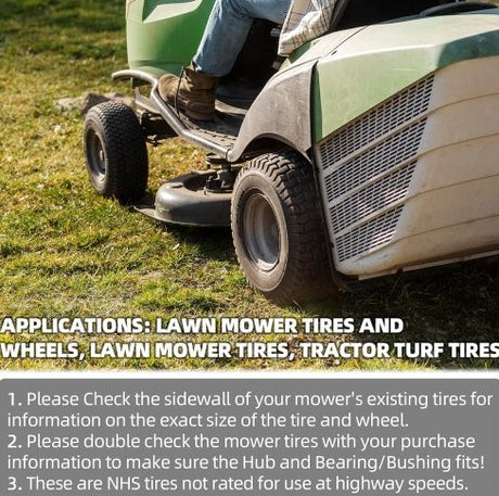 13x5-6 Solid Rubber Riding Lawn Mower Wheels & Tires Shopway.