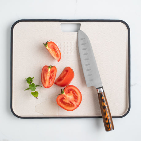 Wheat Straw Plastic Chopping Board With A Knife To Grind Garlic, Ginger And Garlic, Kitchen Cutting Board Shopway.