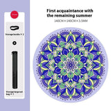 Natural Rubber Round Yoga Mat Professional - Shopway