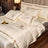 Home Fashion Simple Ice Silk Bed Sheet Covers Four-piece Set Shopway.