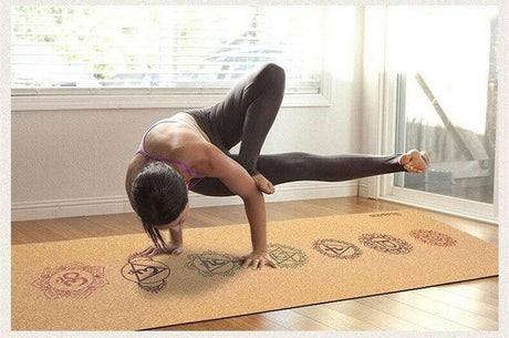 7 Chakra Cork Yoga Mat - Shopway