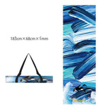 Natural Rubber Thin Portable Yoga Mat Drape - Shopway