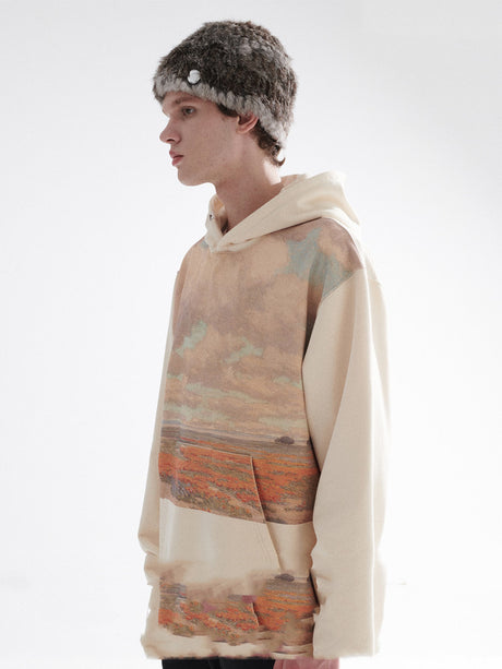 Thickened Loose Camping Top Printed Sweater Shopway.