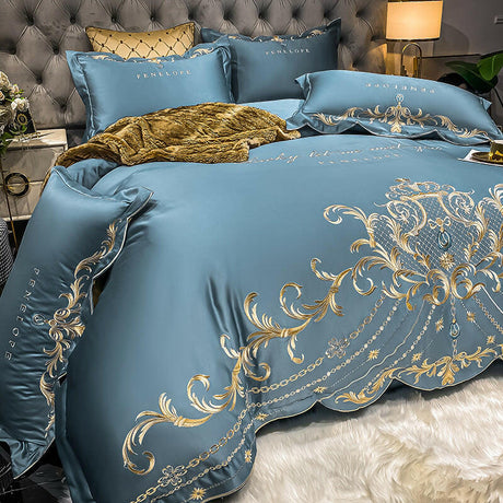 Ice Silk Quilt Sets Bed Sheets Bedding Four-piece Set - Shopway