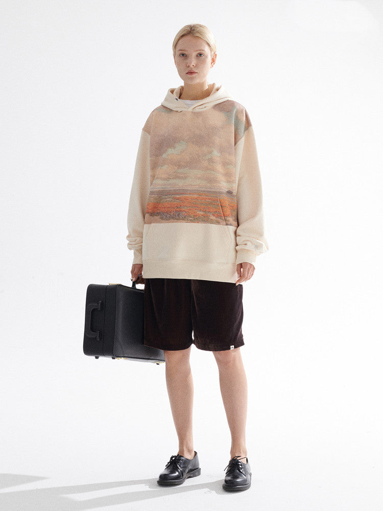 Thickened Loose Camping Top Printed Sweater Shopway.